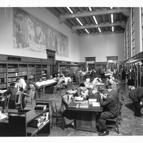 [Main Library, Reference Room, 1950's]