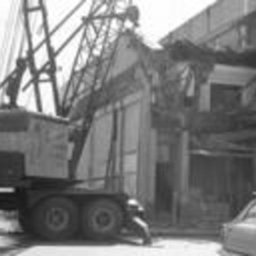 [Building that housed South Center Library being demolished as part of South of Market Redevelopment,