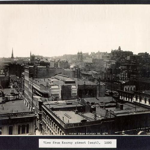 View from Kearny street (west). 1890