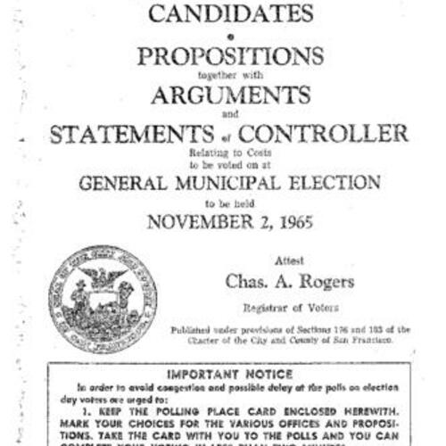 1965-11-02, San Francisco Voter Information Pamphlet