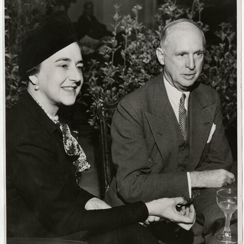 Dorothy Draper and Richard E. Armsby at Palace Hotel