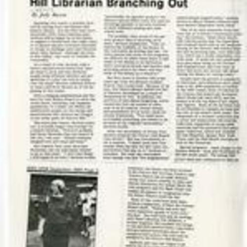 "Hill Librarian Branching Out." Potrero View, September 1986