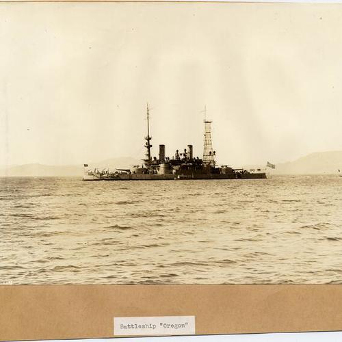 [Battleship Oregon at the Panama-Pacific International Exposition]