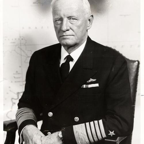 [Admiral Chester W. Nimitz, commander of the United States Pacific Fleet]
