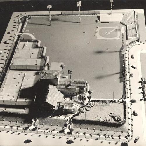 [Model of the proposed new Rossi playground]
