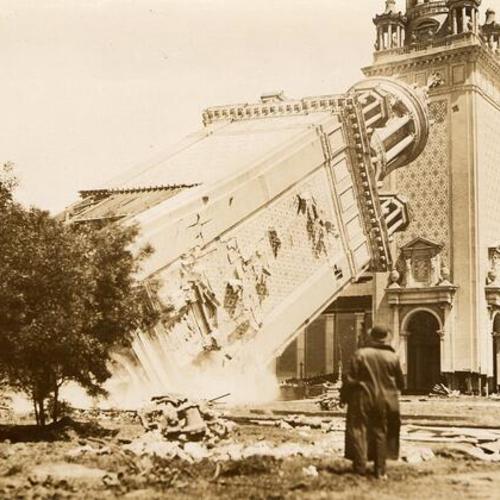 [Demolition of Italian Tower]