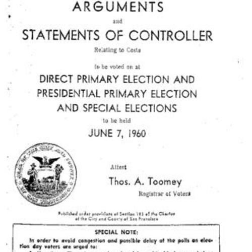 1960-06-07, San Francisco Voter Information Pamphlet