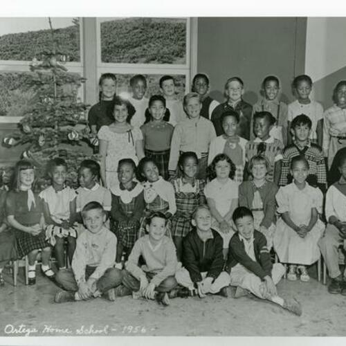 [Students from Jose Ortega Home School in 1956]
