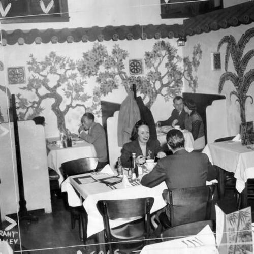 [Portion of the dining room of the Hon Yuen Cafe]