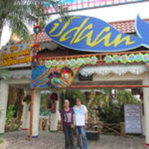 [Adoracion and Rita at Isdaan Restaurant in Calauan, Laguna, Philippines]