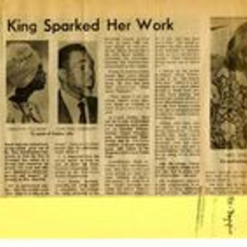 Dr. King Sparked Her Work