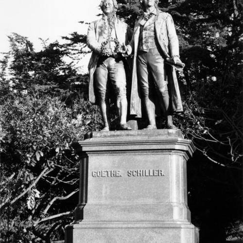 [Monument to Goethe and Schiller in Golden Gate Park]