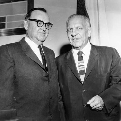[Governor Pat Brown and Goodwin Knight]