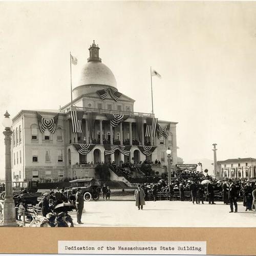 Dedication of the Massachusetts State Building